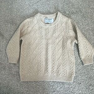 12-18 month girl tan sweater. EUC. Old Navy